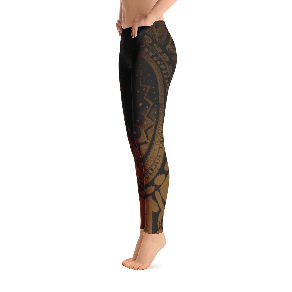 Mandala | Women's Fine Art Regular-Waist Leggings