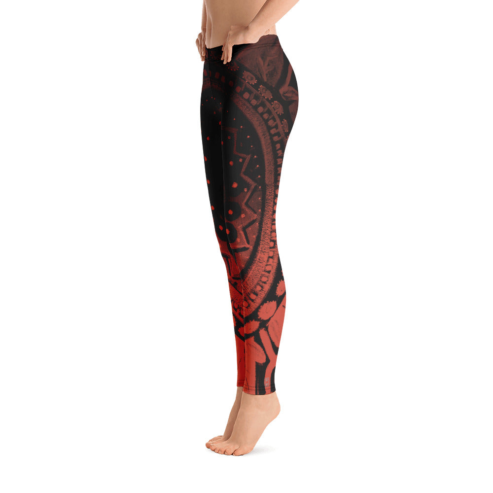 Mandala | Women's Fine Art Regular-Waist Leggings