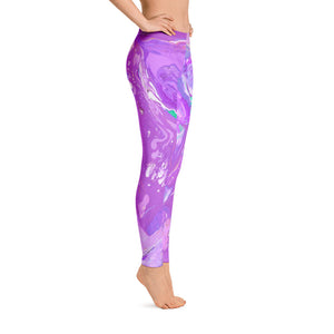Fluid Purple | Women's Fine Art Regular-Waist Leggings