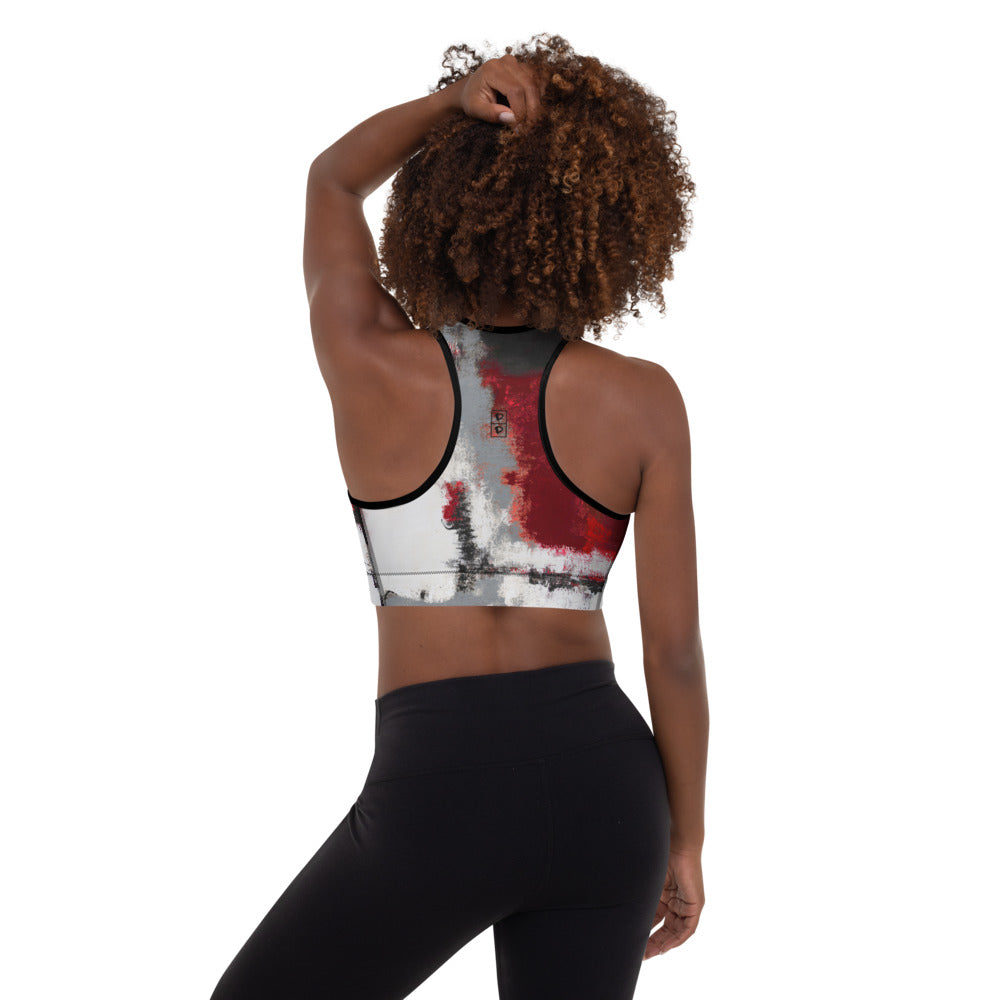 Abstract Woman | Women's Fine Art Padded Sports Bra