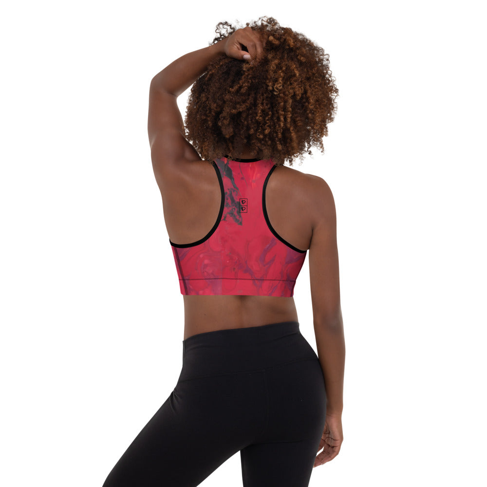 Hibiscus | Women's Fine Art Padded Sports Bra
