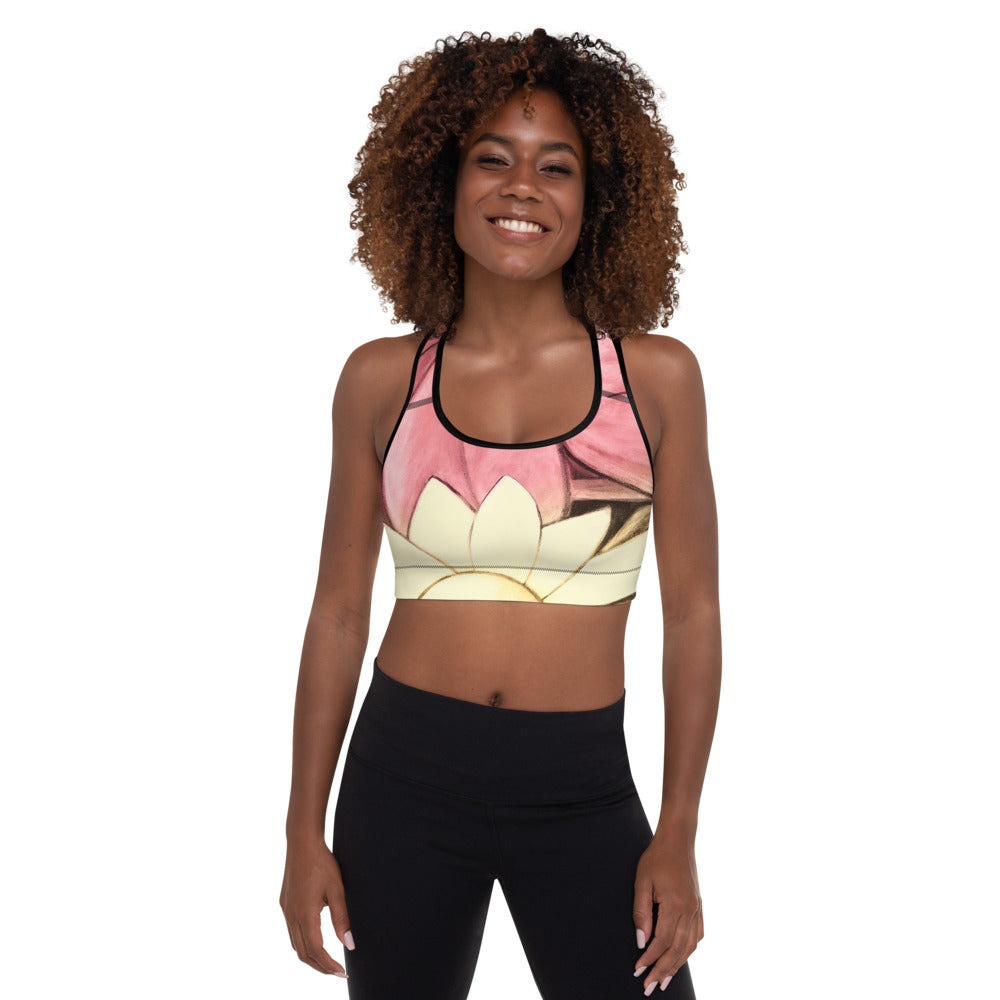 Flower Abstract | Women's Fine Art Padded Sports Bra