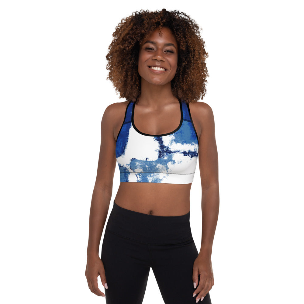 Abstract Woman | Women's Fine Art Padded Sports Bra