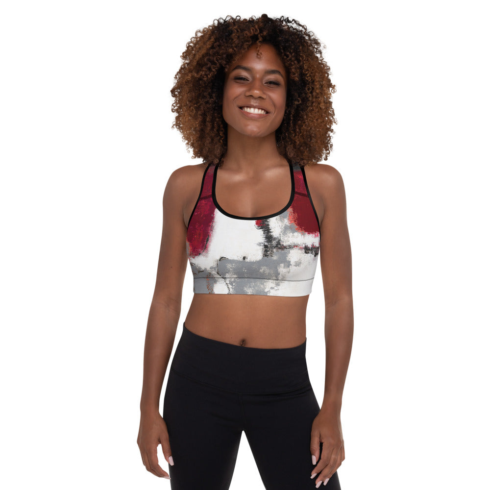Abstract Woman | Women's Fine Art Padded Sports Bra