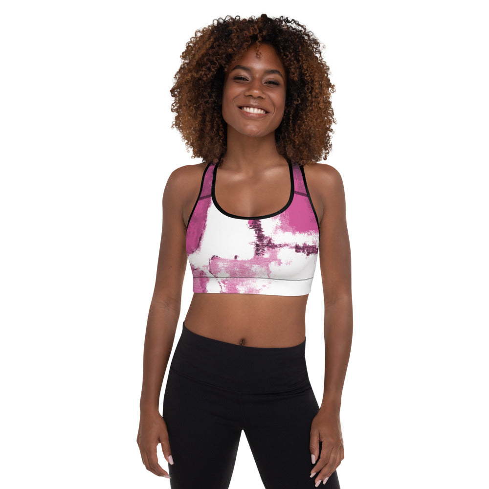 Abstract Woman | Women's Fine Art Padded Sports Bra