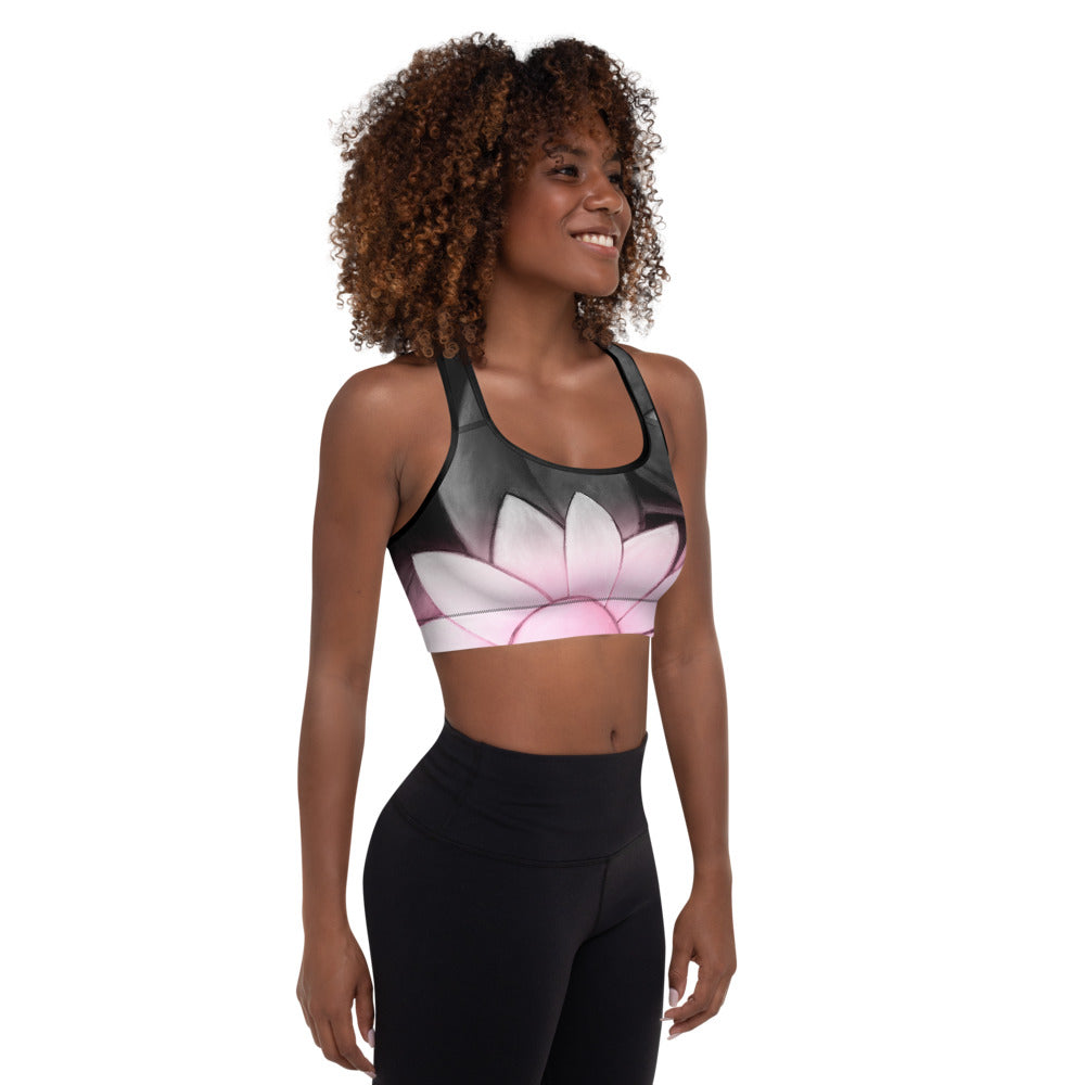 Flower Abstract | Women's Fine Art Padded Sports Bra