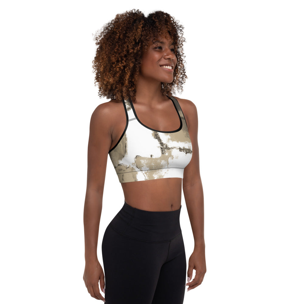 Abstract Woman | Women's Fine Art Padded Sports Bra