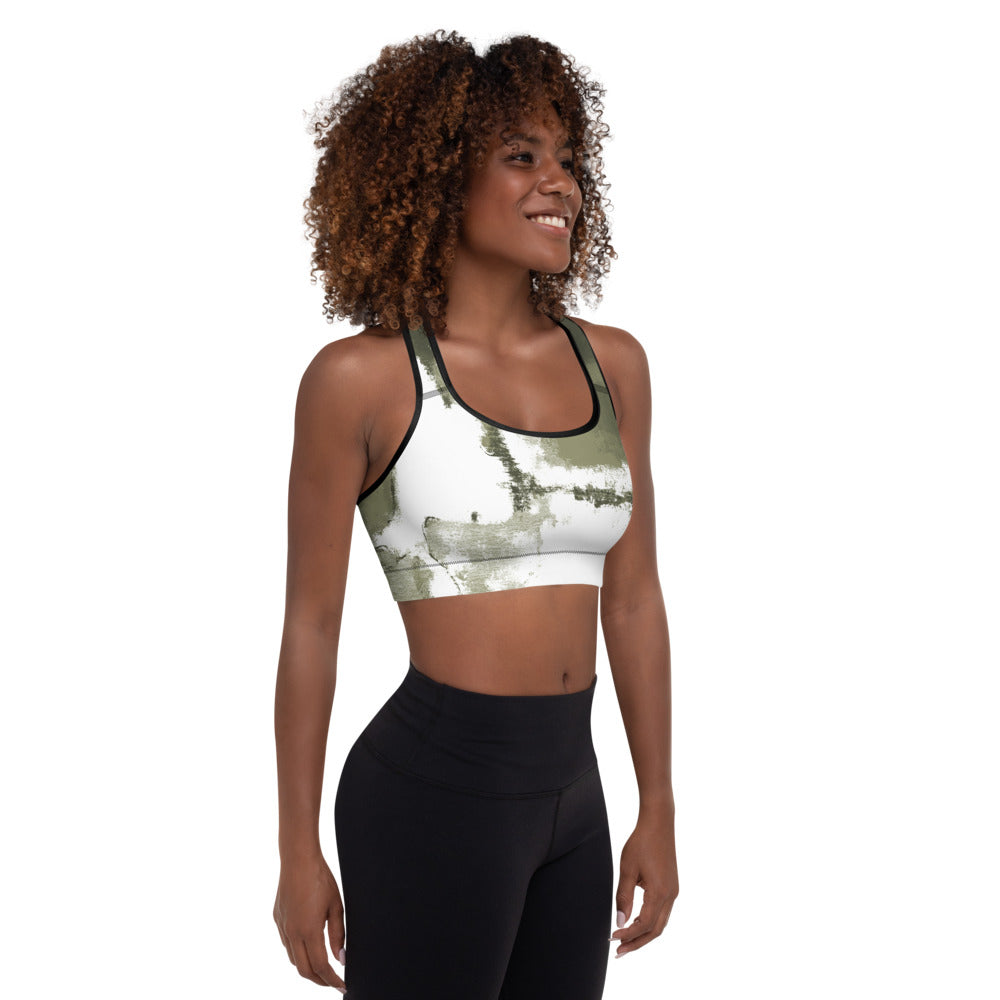 Abstract Woman | Women's Fine Art Padded Sports Bra