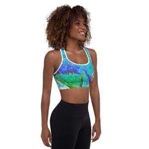 Coral Hearts | Women's Fine Art Padded Sports Bra