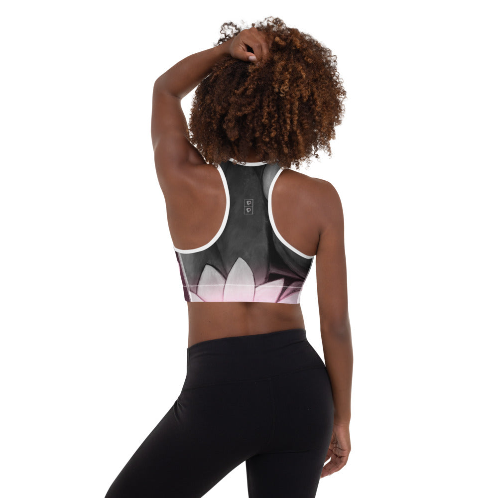 Flower Abstract | Women's Fine Art Padded Sports Bra