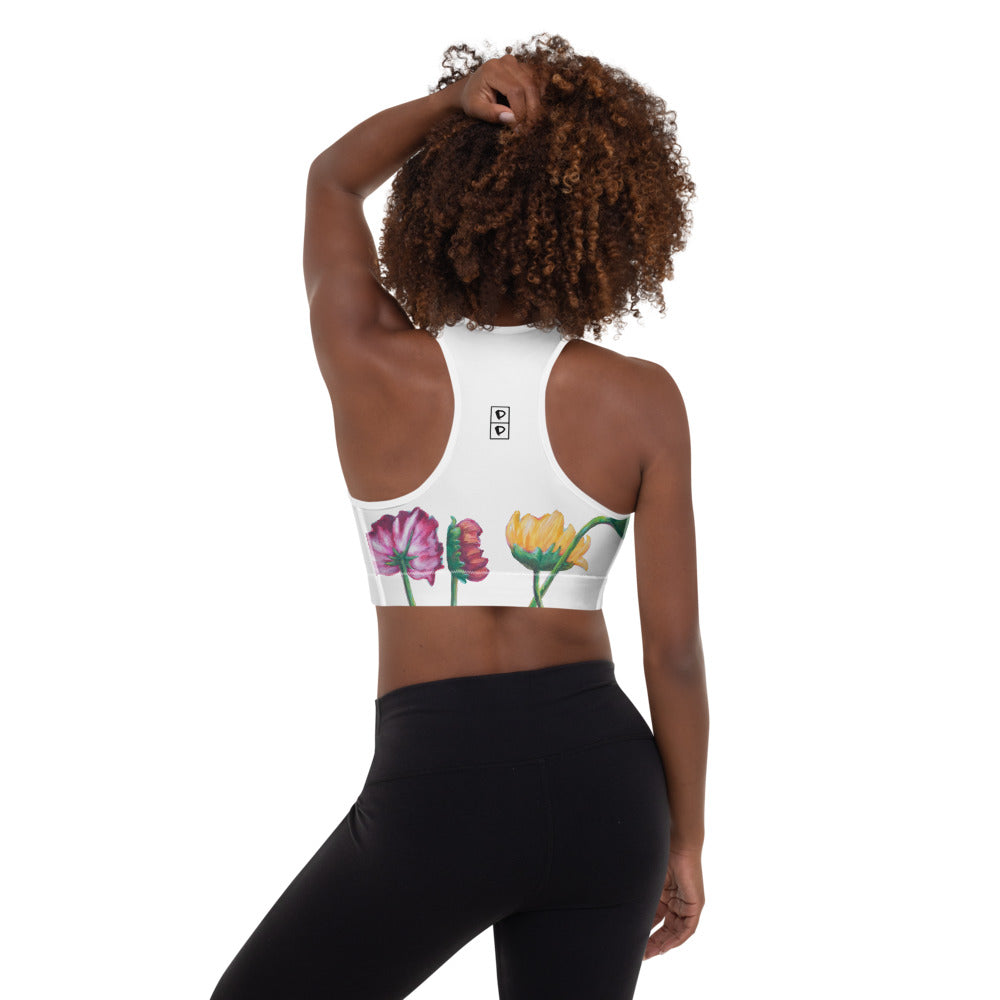 Flower Series | Women's Fine Art Padded Sports Bra