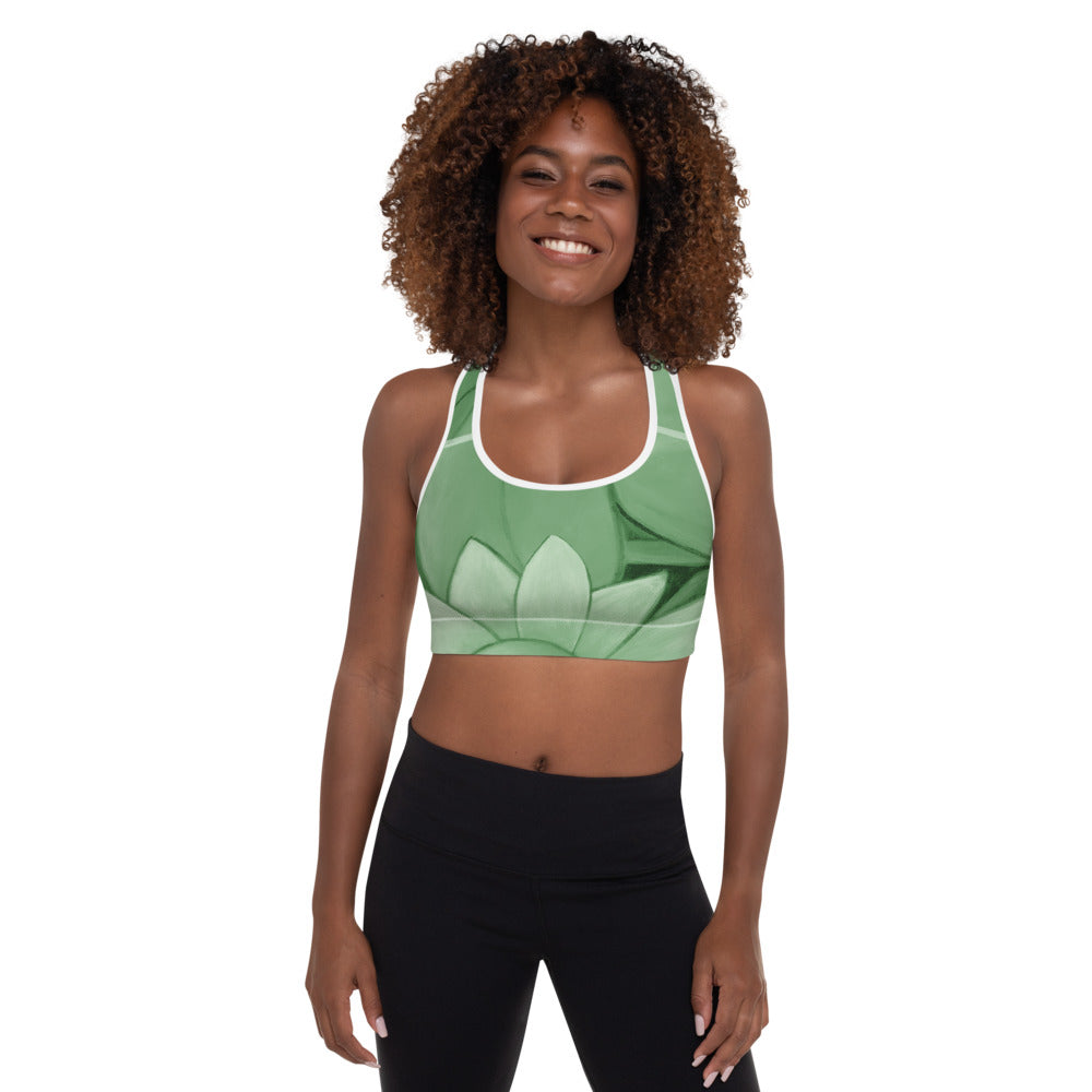 Flower Abstract | Women's Fine Art Padded Sports Bra