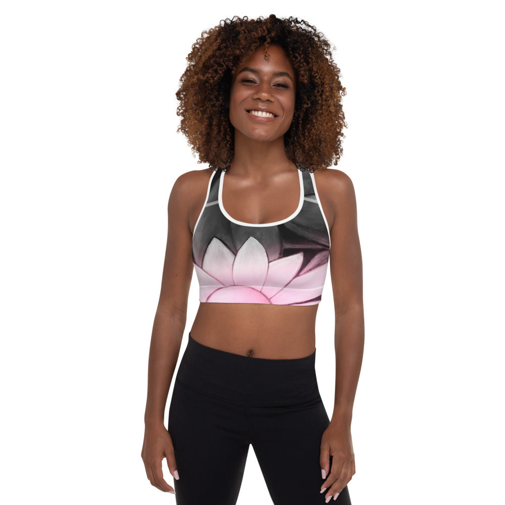 Flower Abstract | Women's Fine Art Padded Sports Bra