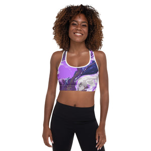 Fluid Purple | Women's Fine Art Padded Sports Bra