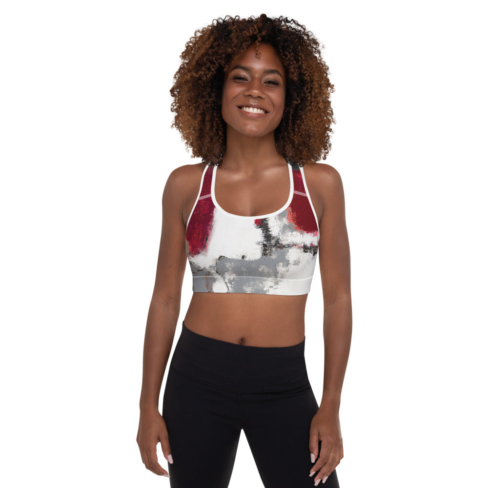 Abstract Woman | Women's Fine Art Padded Sports Bra