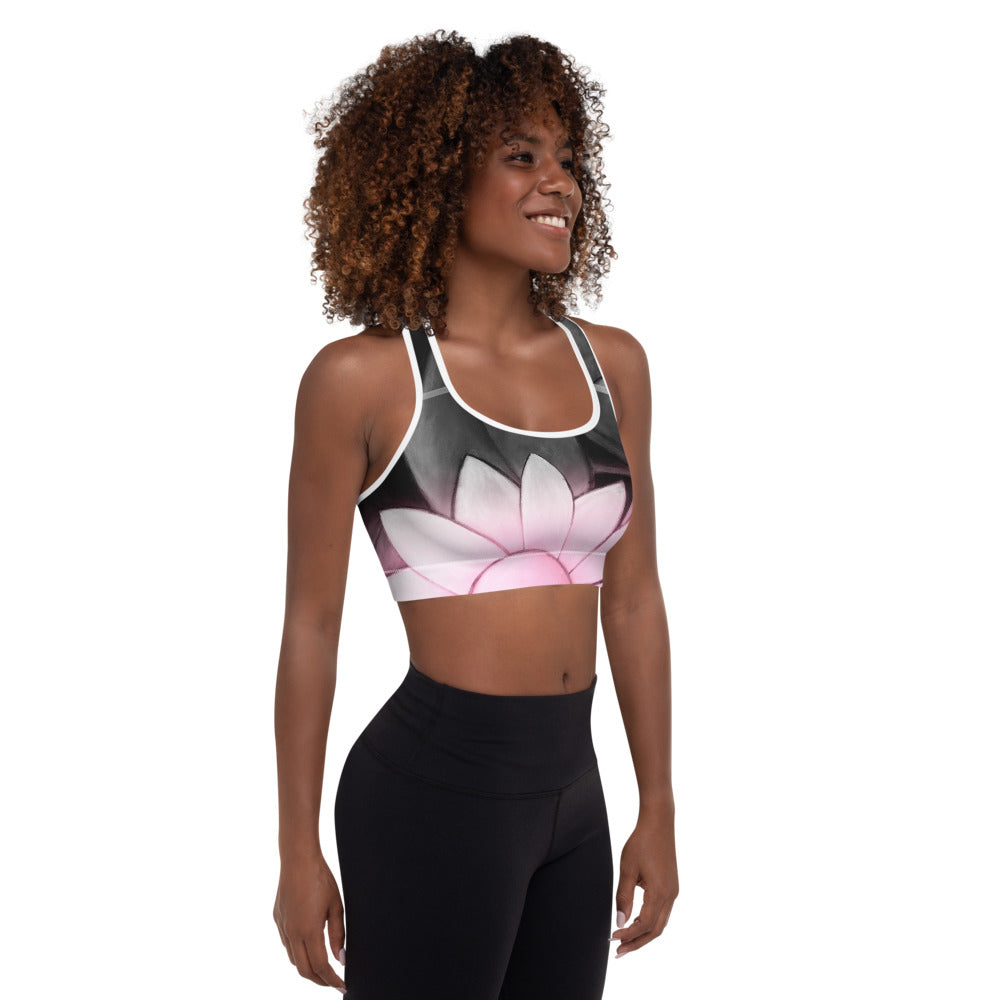 Flower Abstract | Women's Fine Art Padded Sports Bra