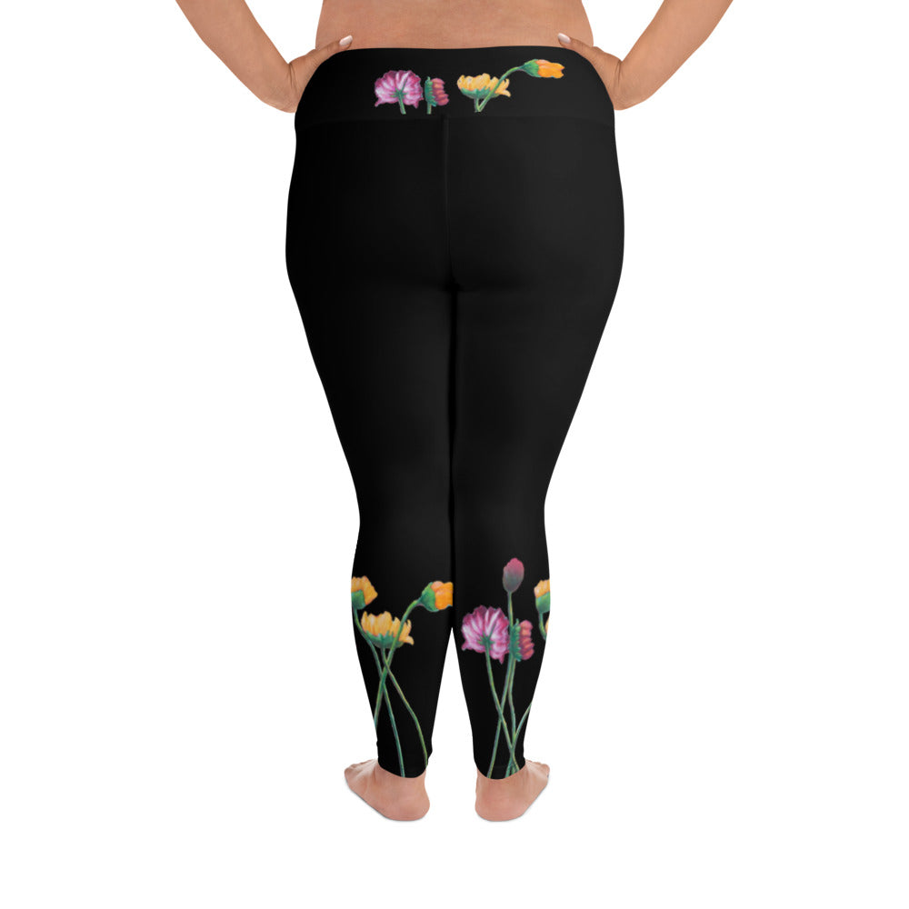 Flower Series | Women's Fine Art High-Waist Leggings