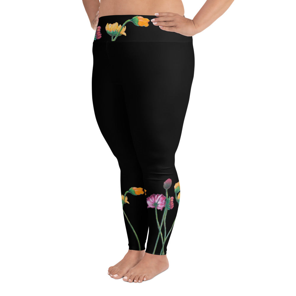 Flower Series | Women's Fine Art High-Waist Leggings