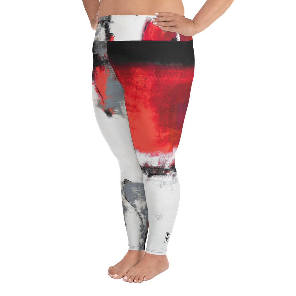 Abstract Woman Black and White | Women's Fine Art High-Waist Leggings