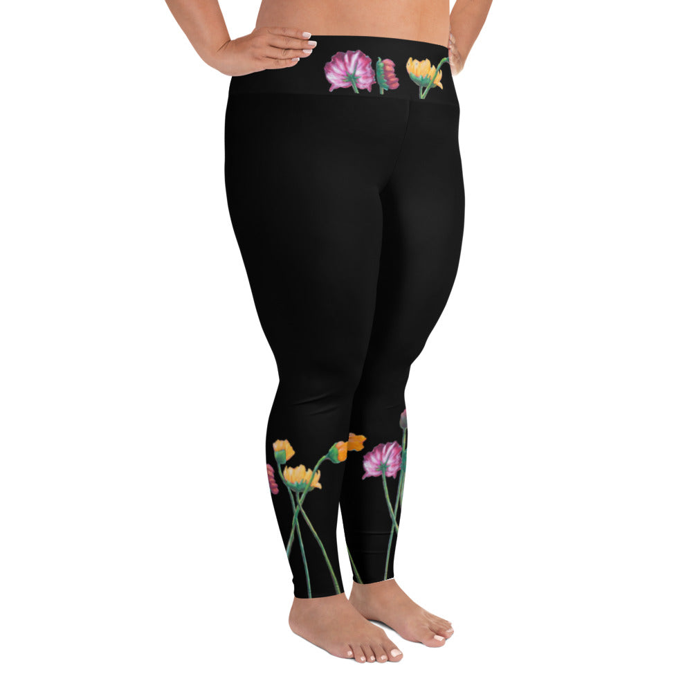 Flower Series | Women's Fine Art High-Waist Leggings