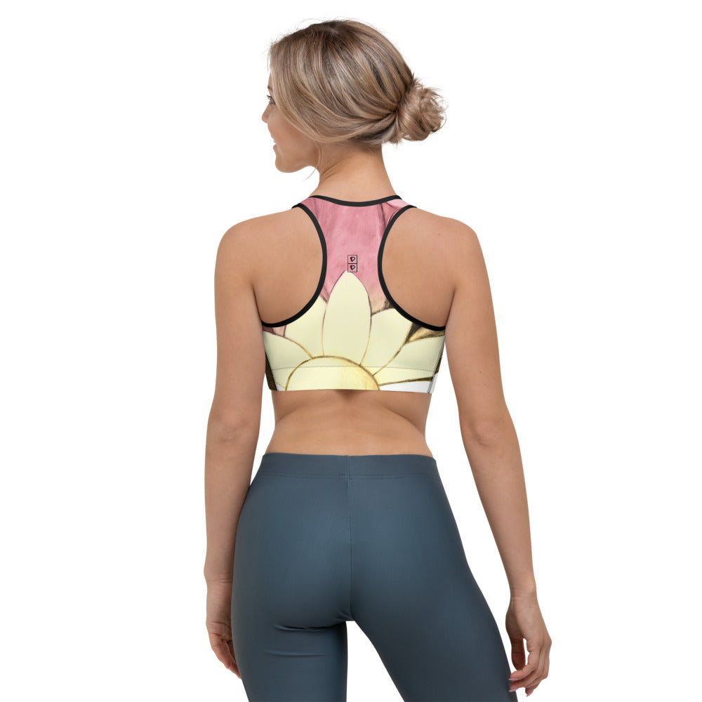 Flower Abstract | Women's Fine Art Sports Bra