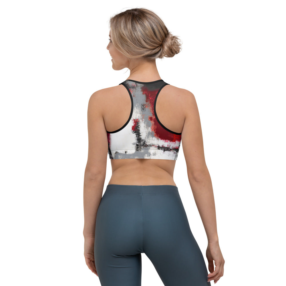 Abstract Woman | Women's Fine Art Sports Bra