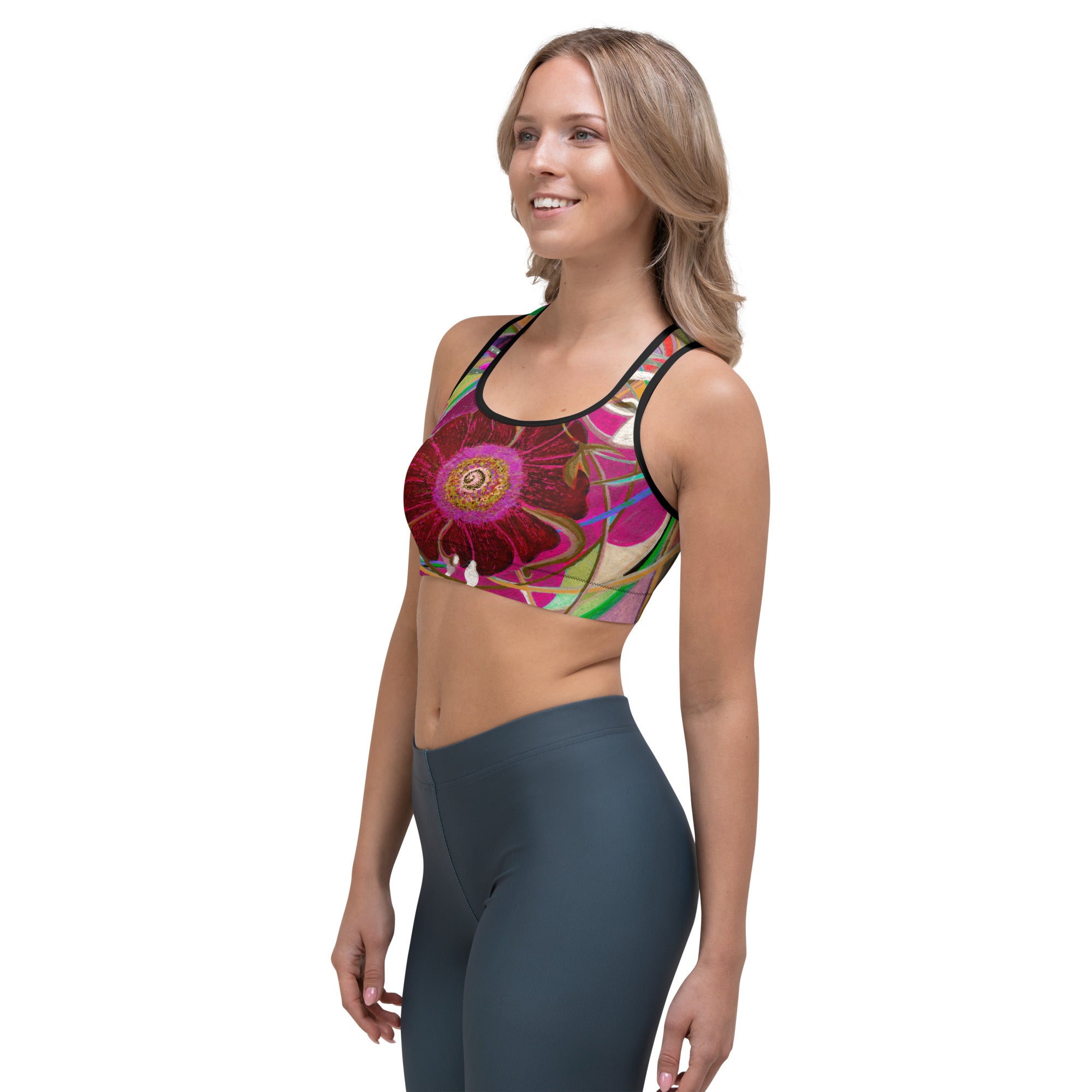 Nicole's Abstract III | Women's Fine Art Sports Bra
