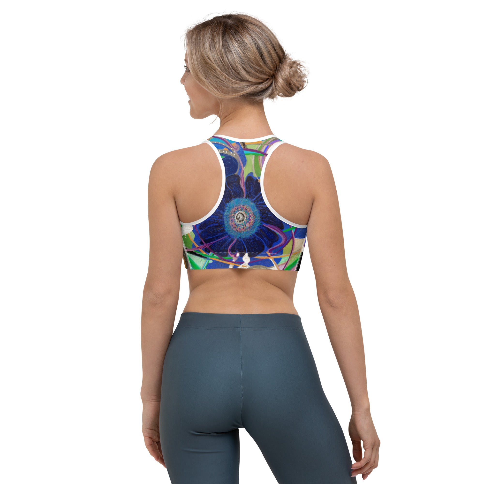 Nicole's Abstract III | Women's Fine Art Sports Bra