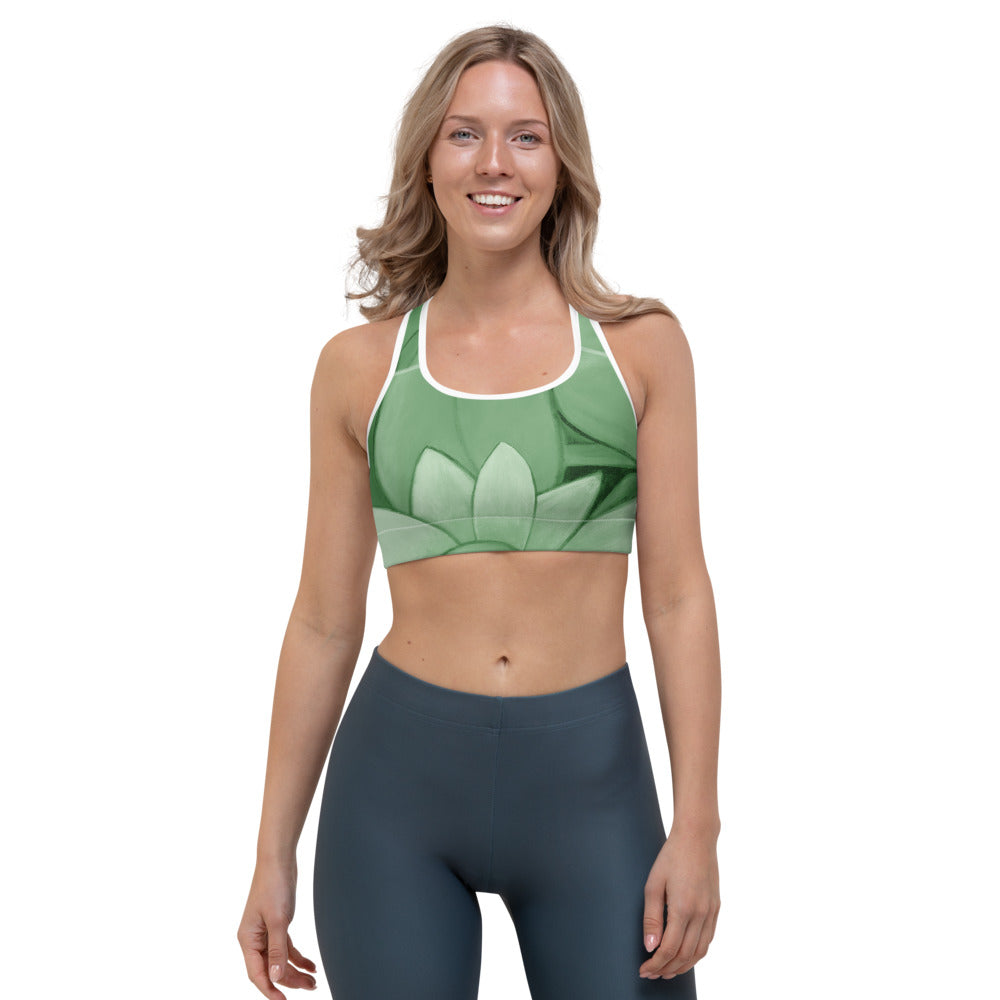 Flower Abstract | Women's Fine Art Sports Bra