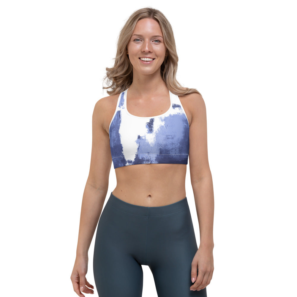 Abstract Woman - Winter Edition | Women's Fine Art Sports Bra