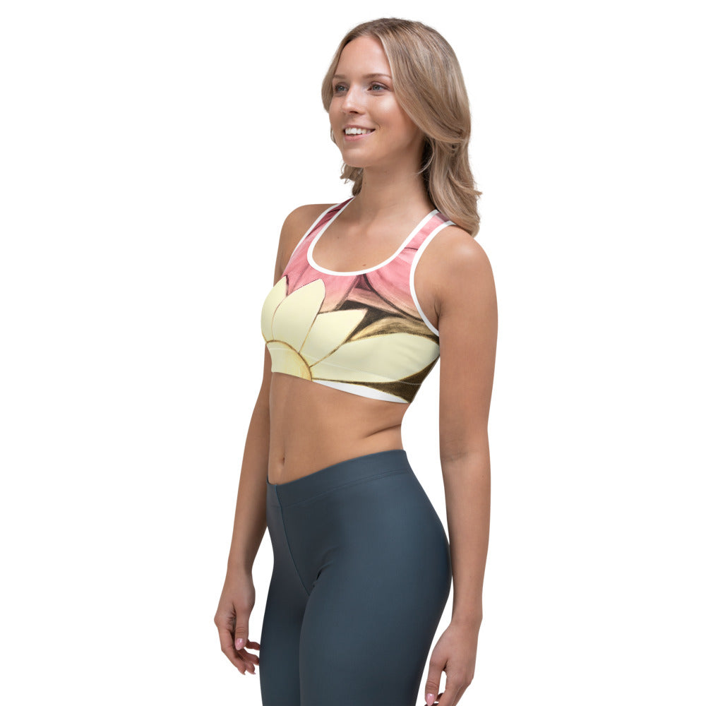 Flower Abstract | Women's Fine Art Sports Bra