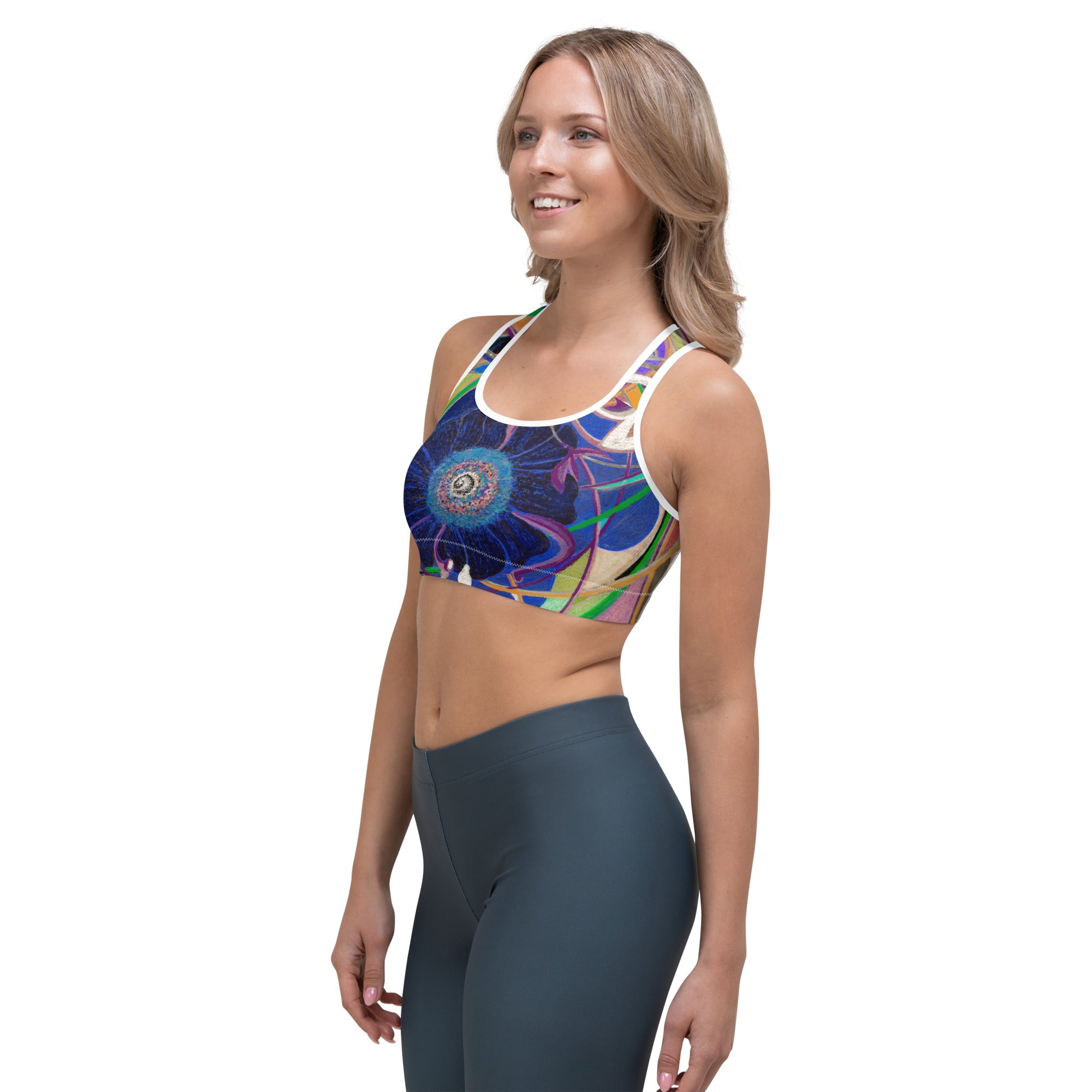 Nicole's Abstract III | Women's Fine Art Sports Bra