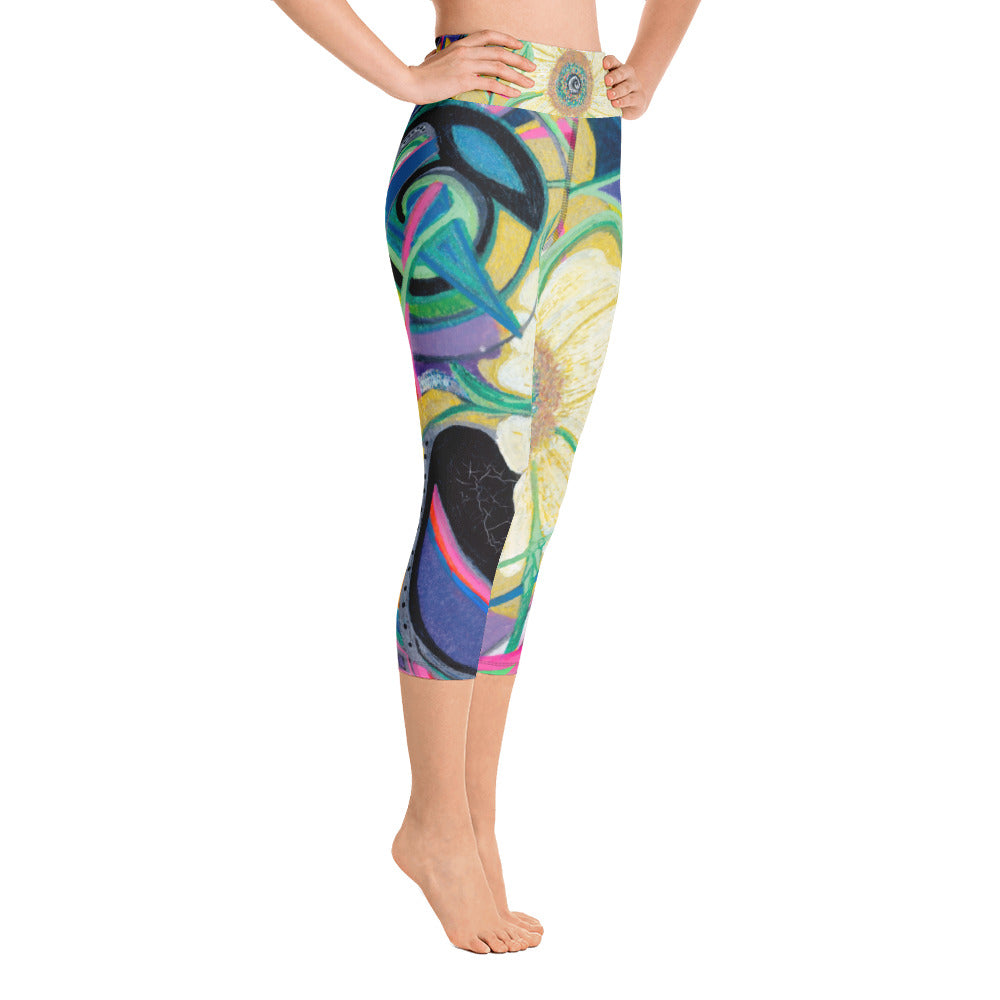 Nicole's Abstracts | Women's Fine Art High-Waist Capris