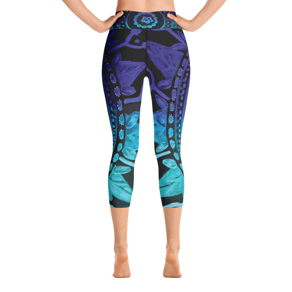 Mandala | Women's Fine Art High-Waist Capris