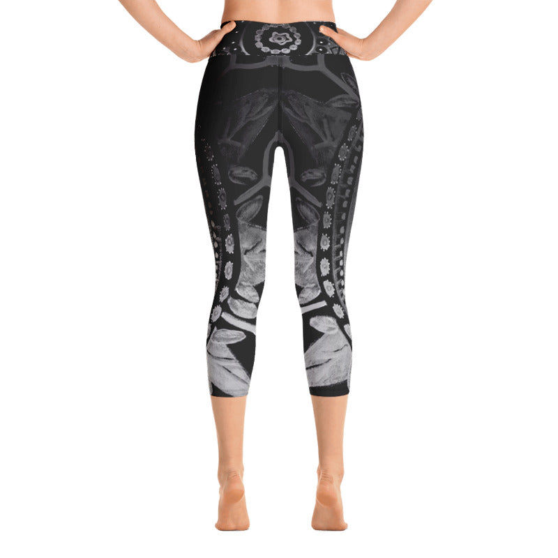 Mandala | Women's Fine Art High-Waist Capris