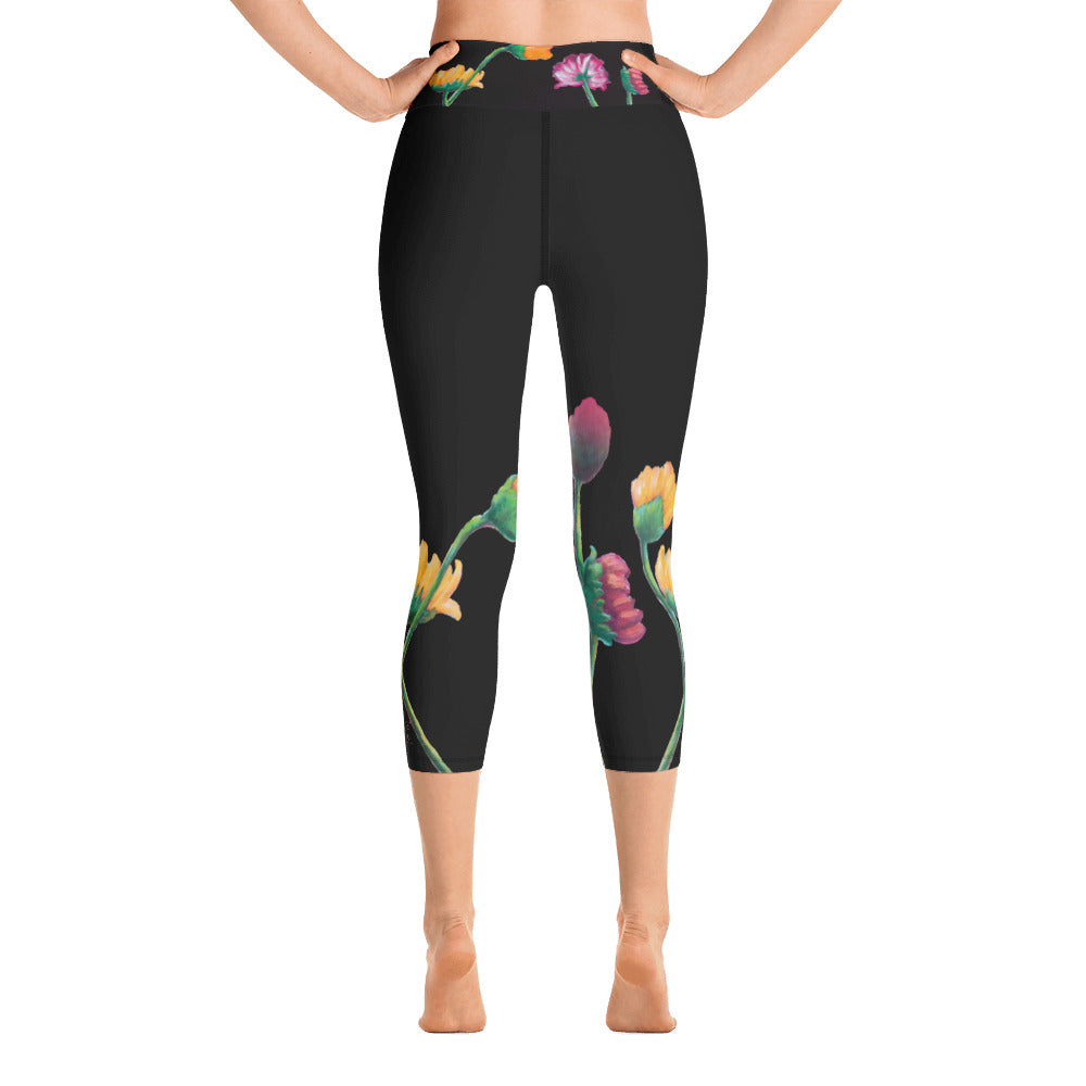 Flower Series | Women's Fine Art High-Waist Capris