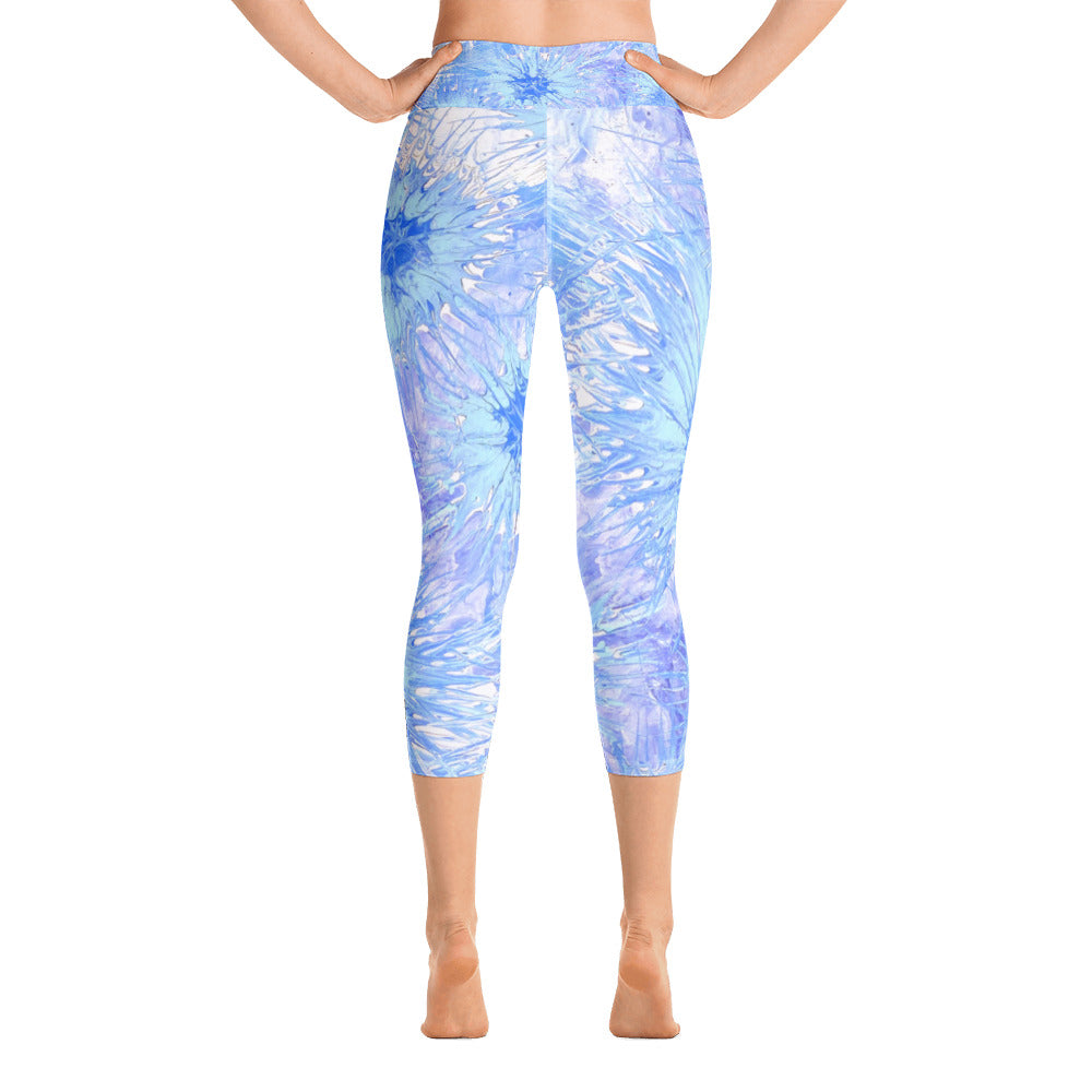 Splatter | Women's Fine Art High-Waist Capris
