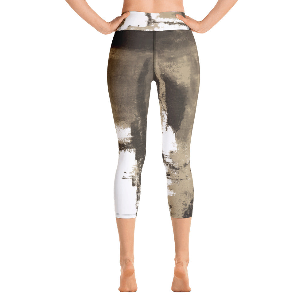 Abstract Woman | Women's Fine Art High-Waist Capris