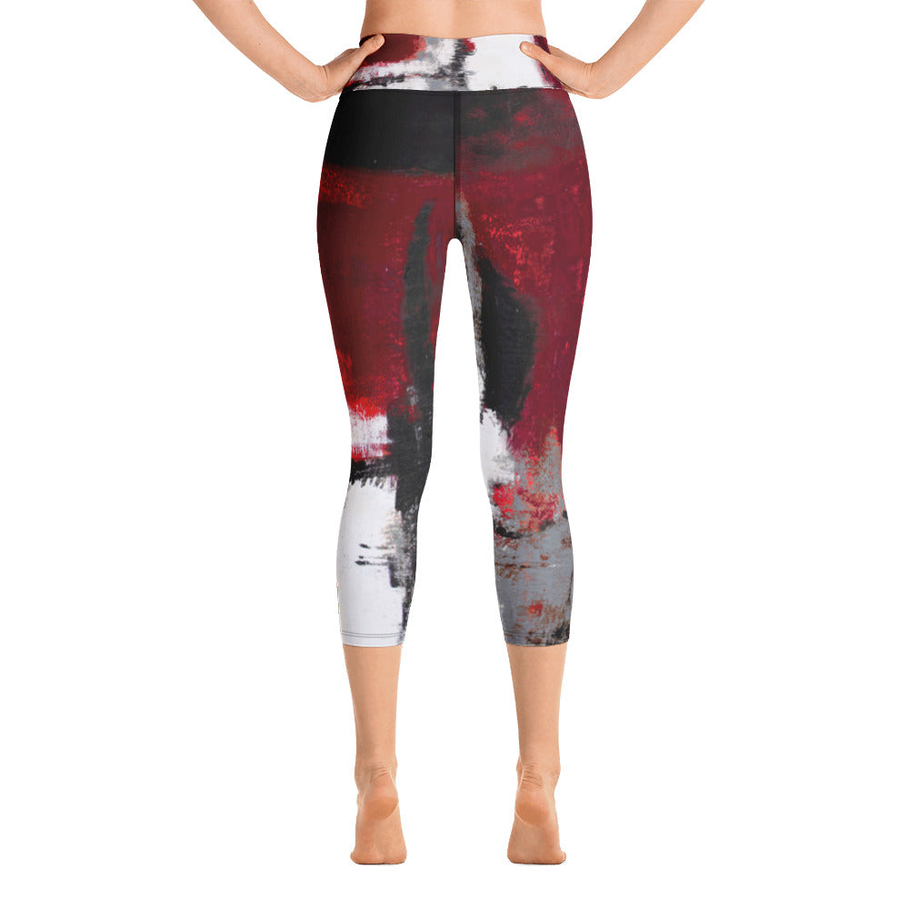 Abstract Woman | Women's Fine Art High-Waist Capris