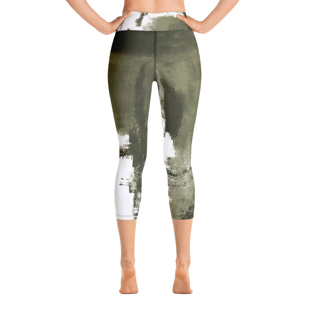 Abstract Woman | Women's Fine Art High-Waist Capris