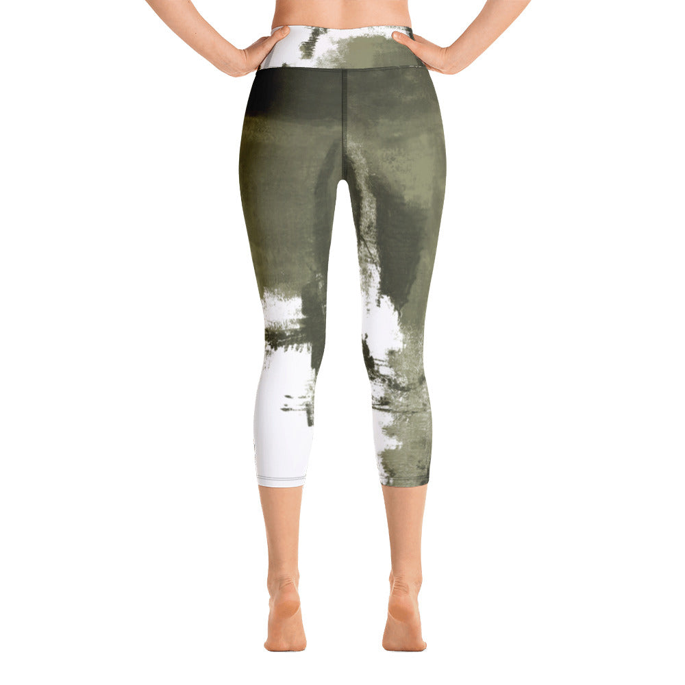 Abstract Woman | Women's Fine Art High-Waist Capris