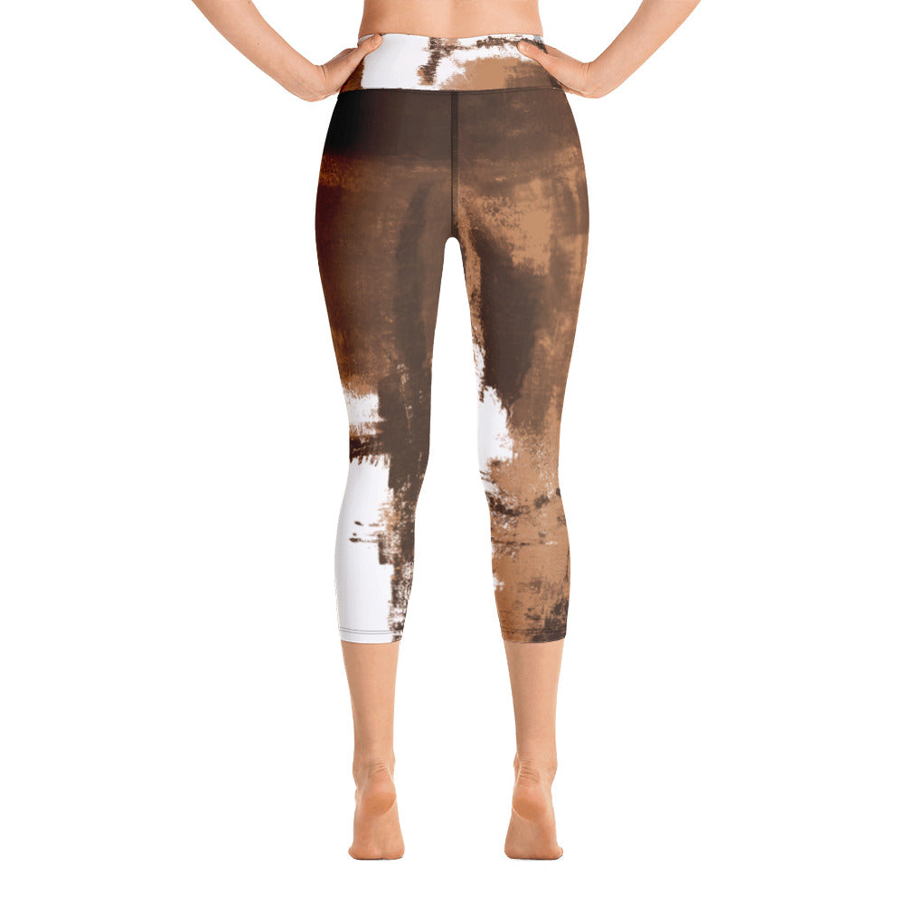 Abstract Woman | Women's Fine Art High-Waist Capris