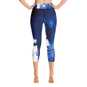 New College Abstract Woman | Women's Fine Art High-Waist Capris