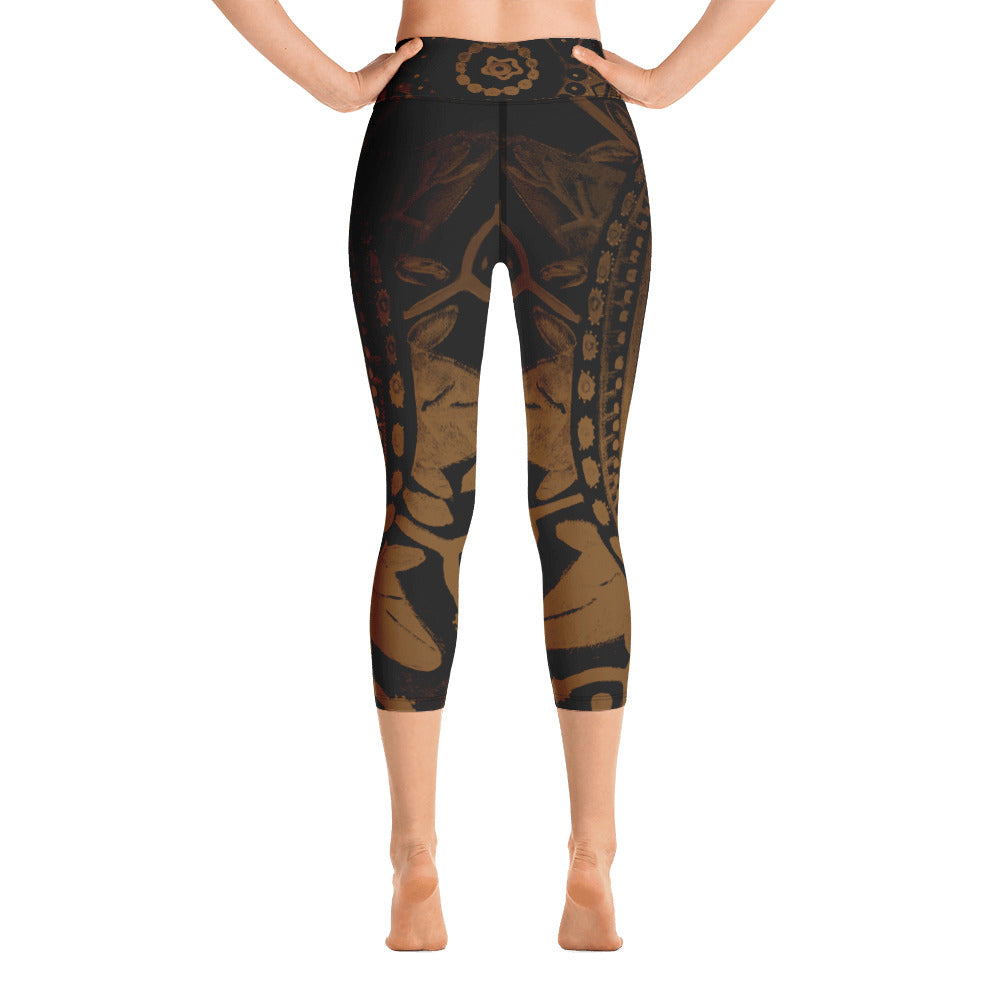 Mandala | Women's Fine Art High-Waist Capris