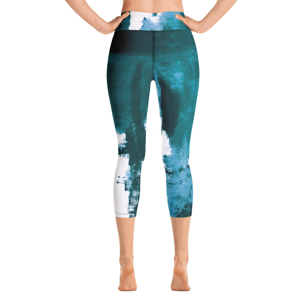 Abstract Woman - Winter Edition | Women's Fine Art High-Waist Capris
