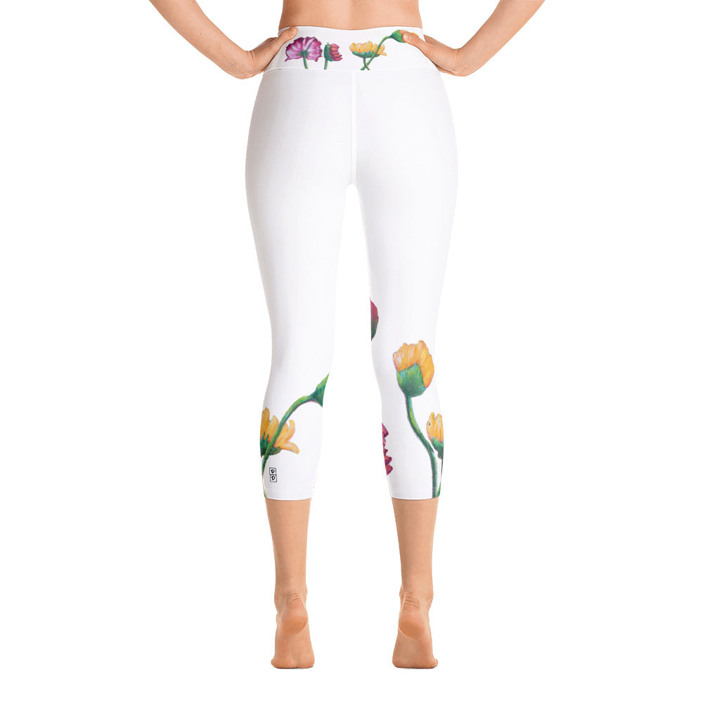 Flower Series | Women's Fine Art High-Waist Capris