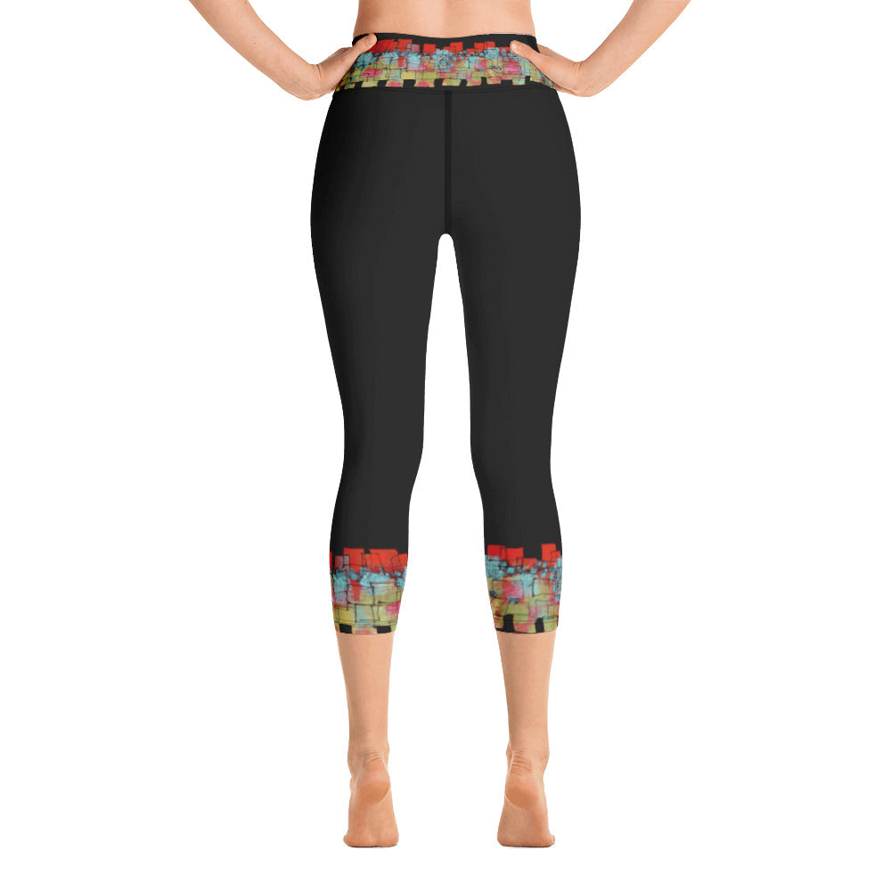 Mosaic Cuffs | Women's Fine Art High-Waist Capris