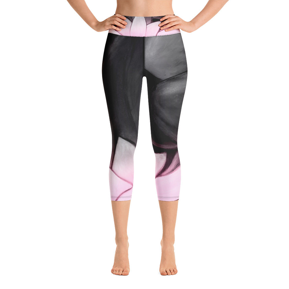 Flower Abstract | Women's Fine Art High-Waist Capris