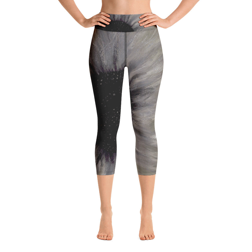 Big Sunflower | Women's Fine Art High-Waist Capris