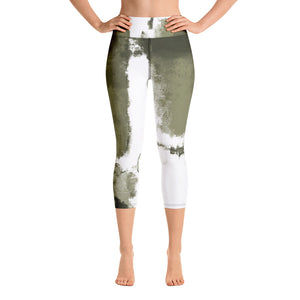 Abstract Woman | Women's Fine Art High-Waist Capris